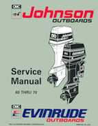 70HP 1993 J70ELET Johnson outboard motor Service Manual
